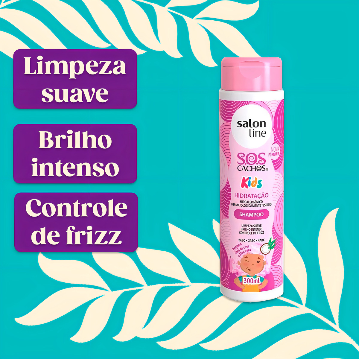 Shampoo SOS Cachos Kids Hidratação 4