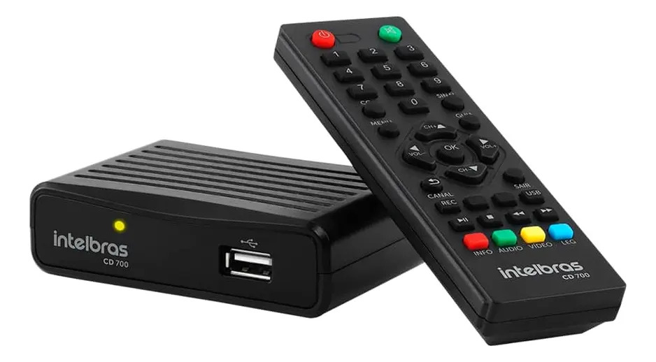 Conversor Digital de TV Intelbras com Gravador CD 700 1