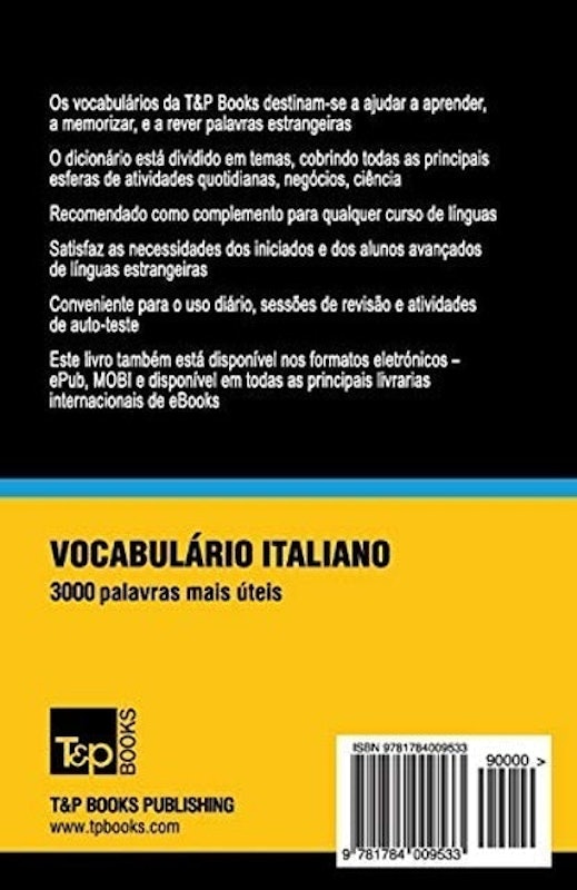 Vocabulário Português Brasileiro-Italiano – 3000 Palavras 2