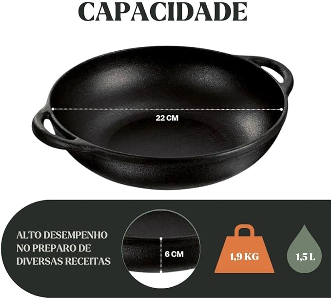 Panela Parmegiana Alça de Ferro 2