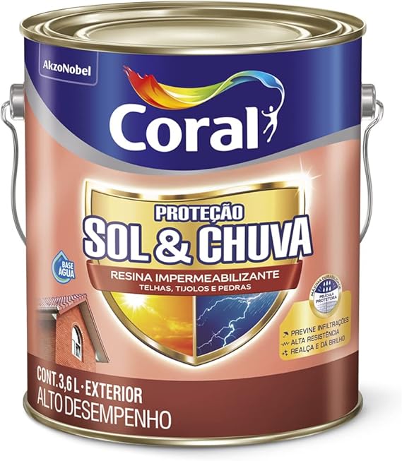 Proteção Sol & Chuva Resina Impermeabilizante Cerâmica Telha 1