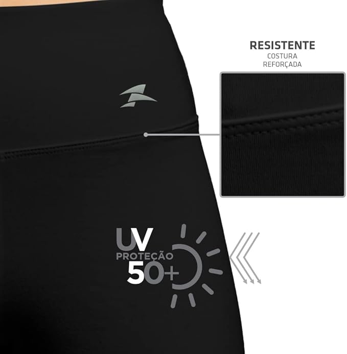 Calça Legging Solid Power UV50 3