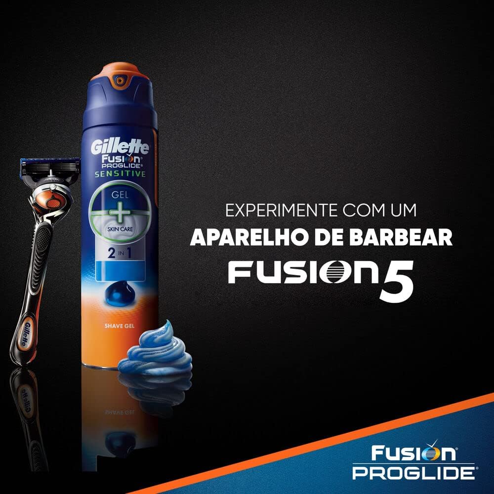 Gel de Barbear Gillette Fusion ProGlide Hidratante 2