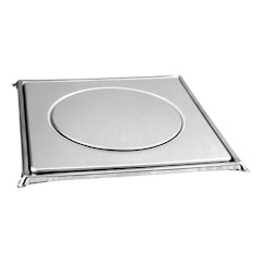 Ralo Click Quadrado em Metal Cromado