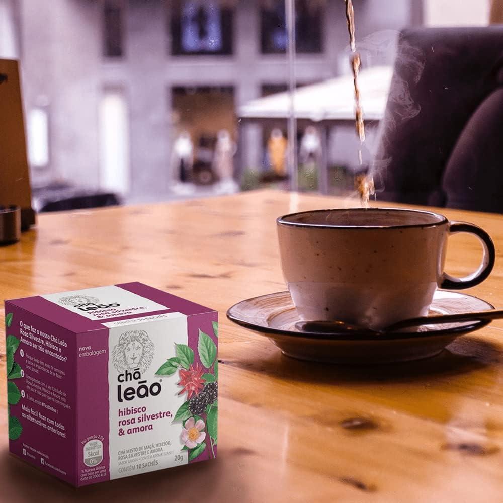 Chá Leão Hibisco, Rosa Silvestre e Amora 3