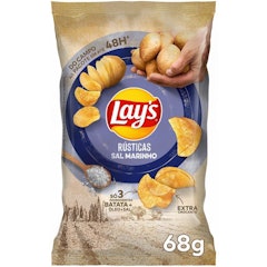 Batata Frita Lay's Rústica Sal Marinho 68g