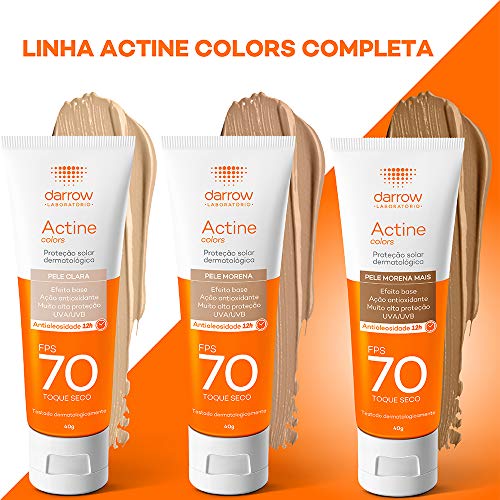 Protetor Solar Actine Colors FPS 70 Pele Negra Toque Seco  4