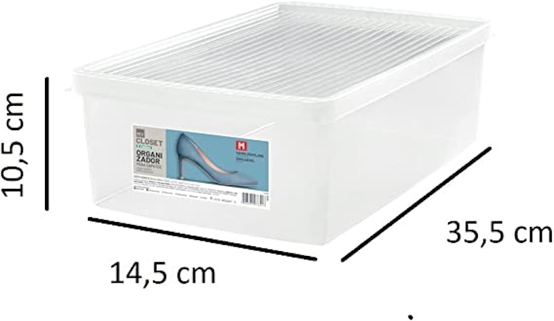 Conjunto 6 Caixas de Plástico para Sapato M 3
