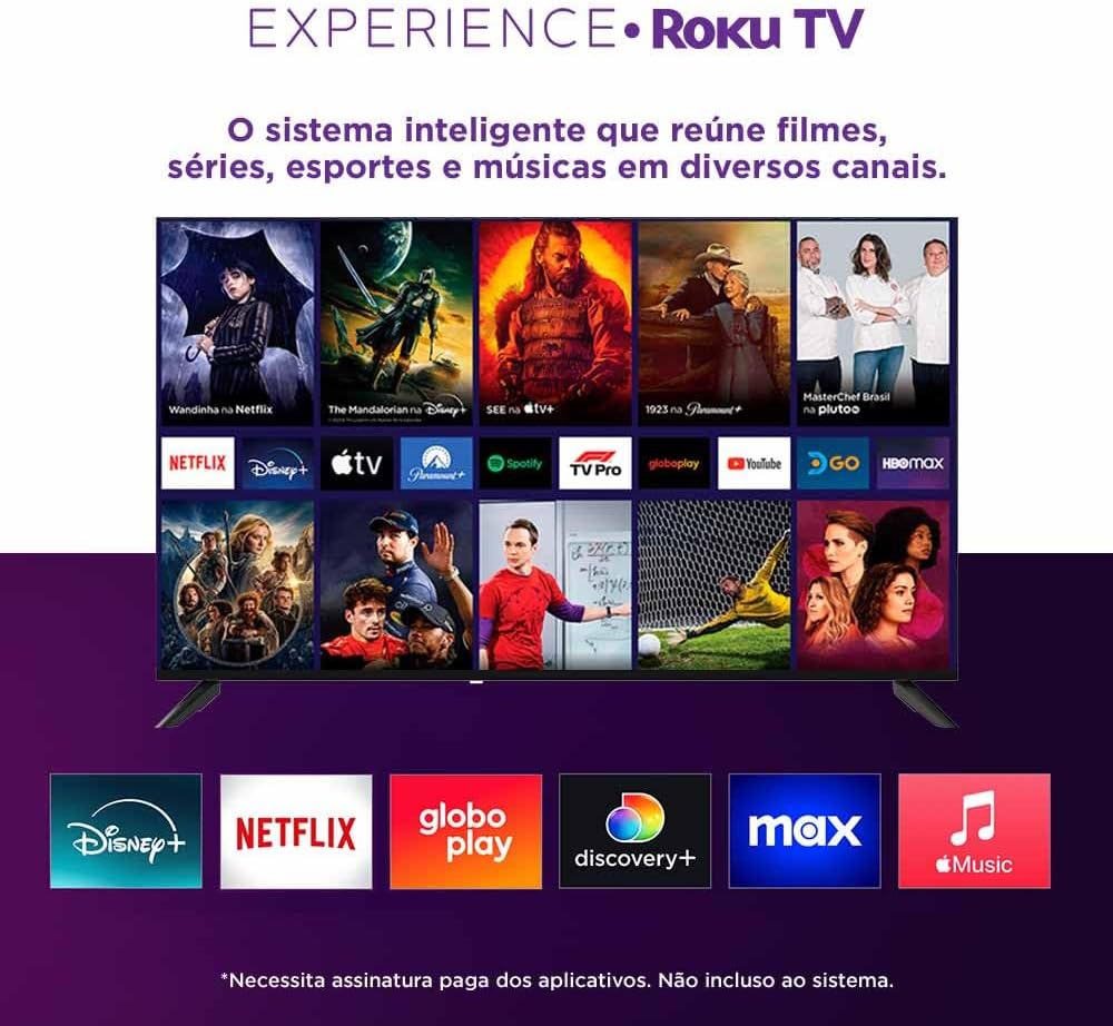Smart TV 4K 50 DLED Wi-Fi MultiExperience Roku Multi 4
