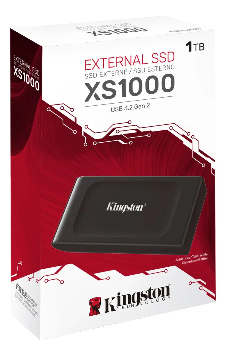SSD Externo Portátil de 1 TB USB 3.2 2