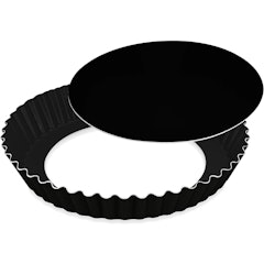 Forma para Bolo e Torta Crespa com Fundo Removível Black