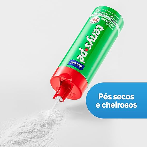 Talco Desodorante para os Pés Pó Canforado Tenys Pé 3