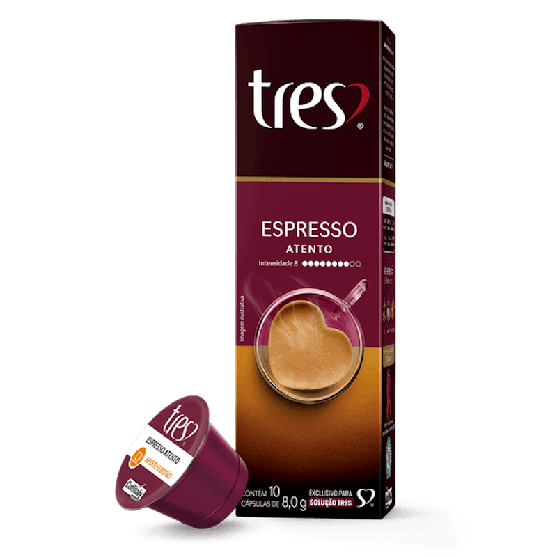 Cápsula de Café Espresso Atento TRES 3 Corações 1