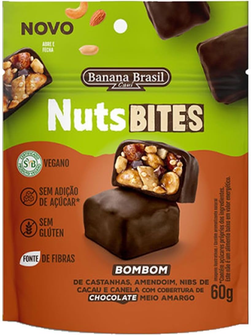 NutsBITES Chocolate Meio Amargo Vegano 1