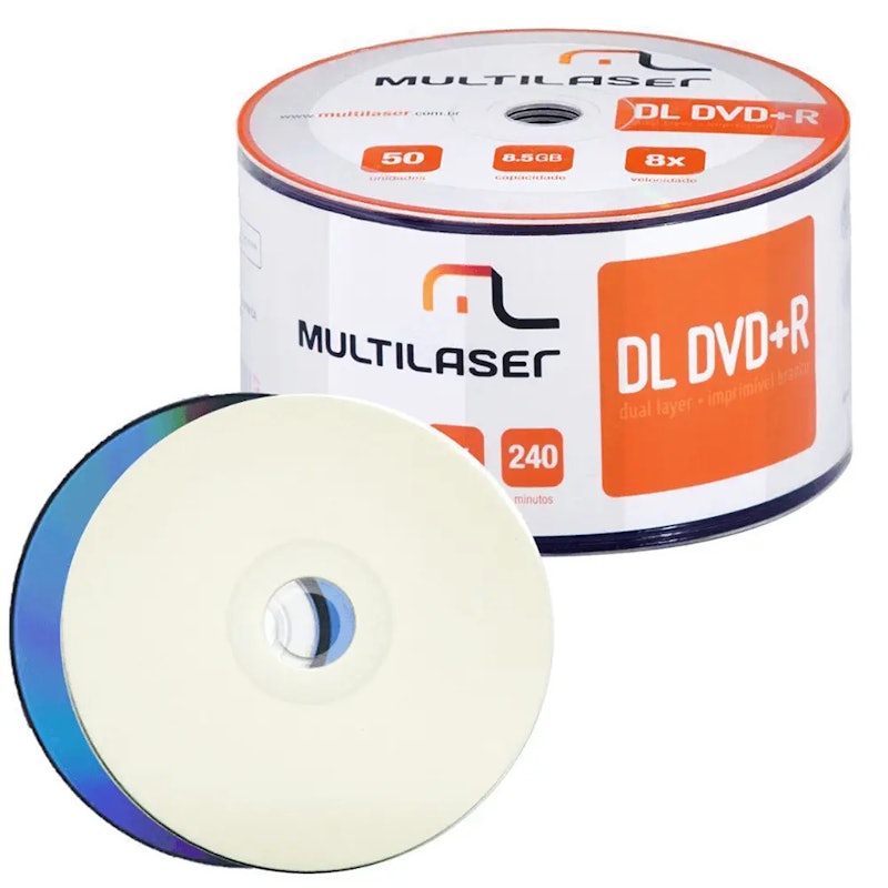Midia DVD-R Dual Layer Vel. 08x 1