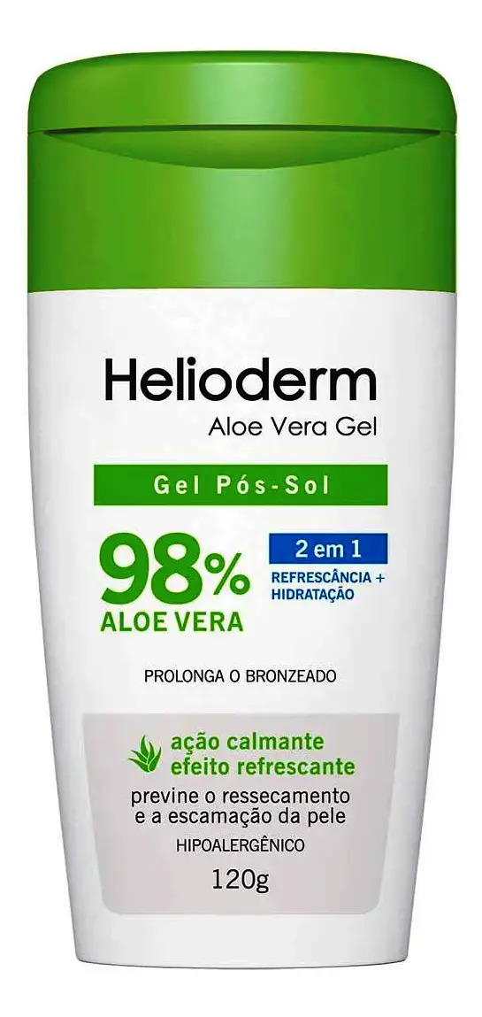 Pós-Sol Helioderm Gel Hidratante 98% Aloe Vera 1