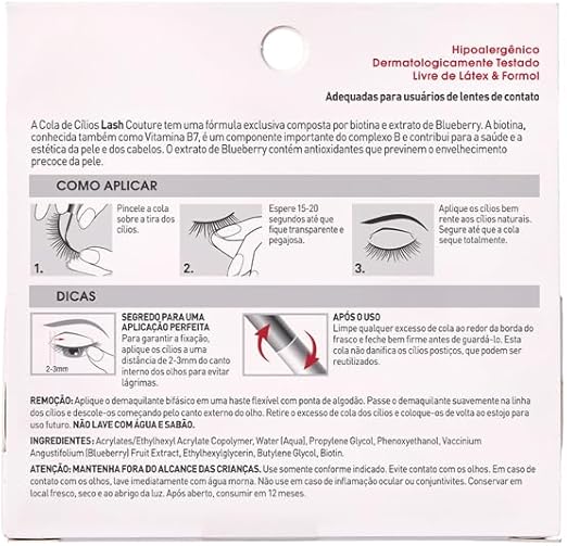 Cola para Cílios Postiços Lash Couture Incolor 4