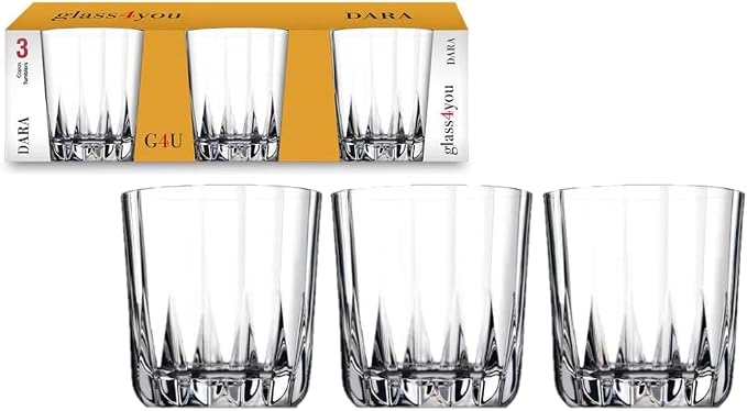 Jogo Copo Whisky Dara 3 Peças 300 ml 3