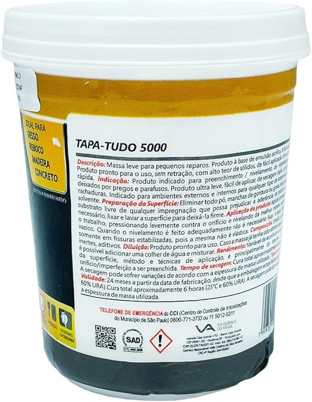 Massa Tapa Tudo Branca 5000 Wood Wood 90 g 3