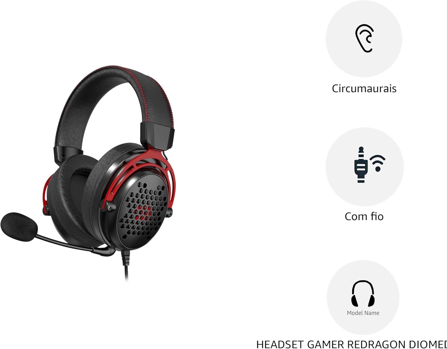 Headset Gamer Redragon Diomedes 2
