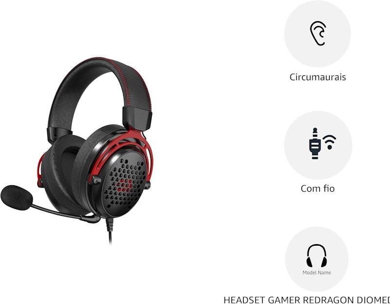 Headset Gamer Redragon Diomedes 2
