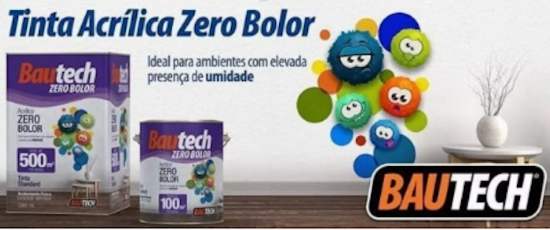 Bautech Tinta Acrílica Standard – Zero Bolor 4