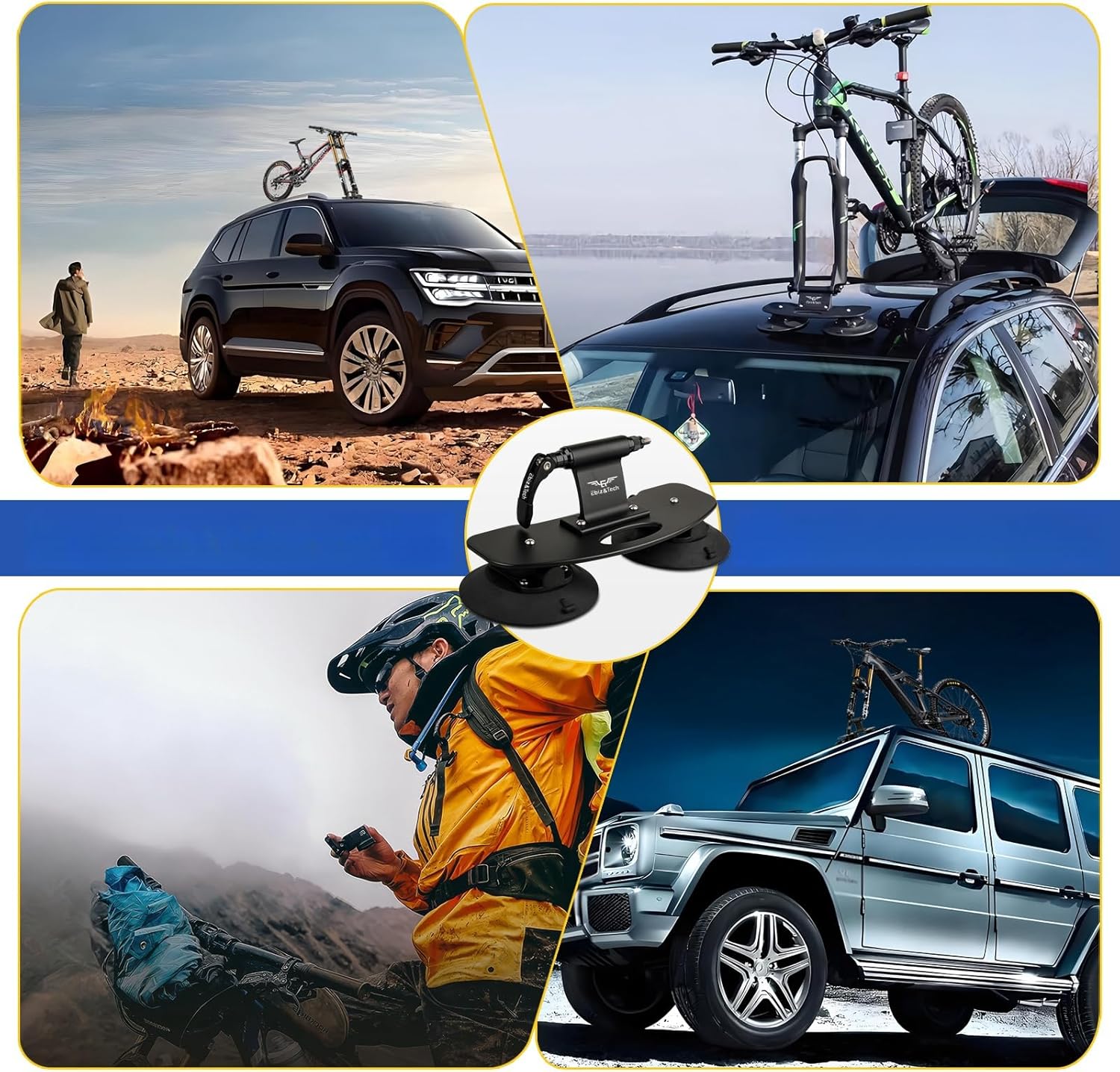 Transbike com Ventosa Ebiz&Tech 3