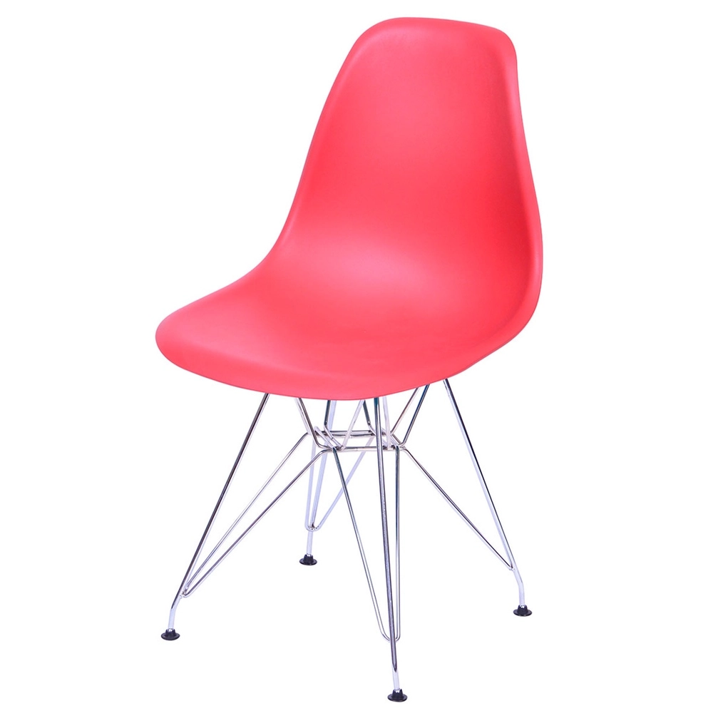 Cadeira Eames Eiffel Base Cromada 2