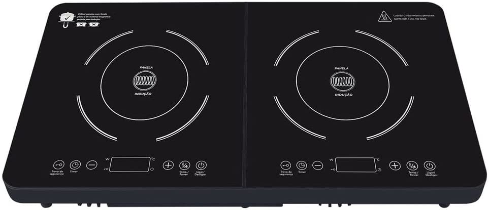 Cooktop de Indução Portátil Philco 2 Queimadores 4
