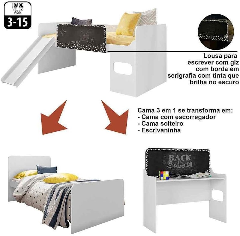 Cama Lousa Playground Pura Magia 3