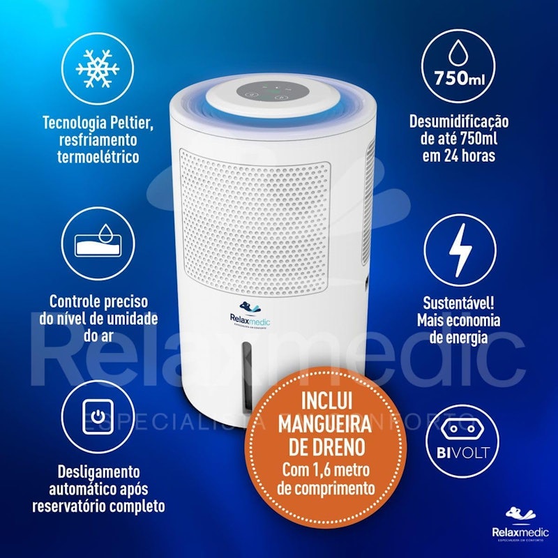 Desumidificador de Ar Air Ion Plus Relaxmedic 2