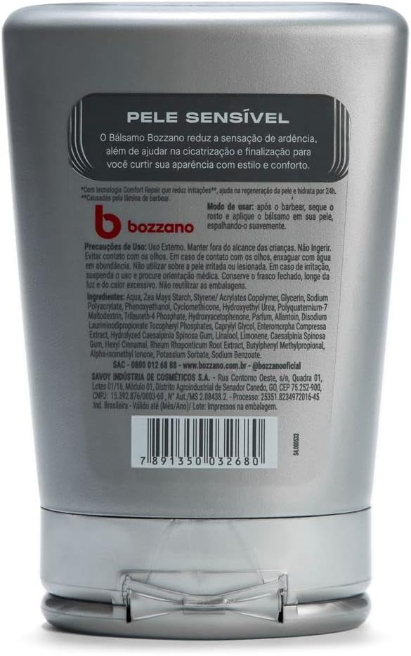 Bálsamo Pós Barba Pele Sensível Bozzano 3
