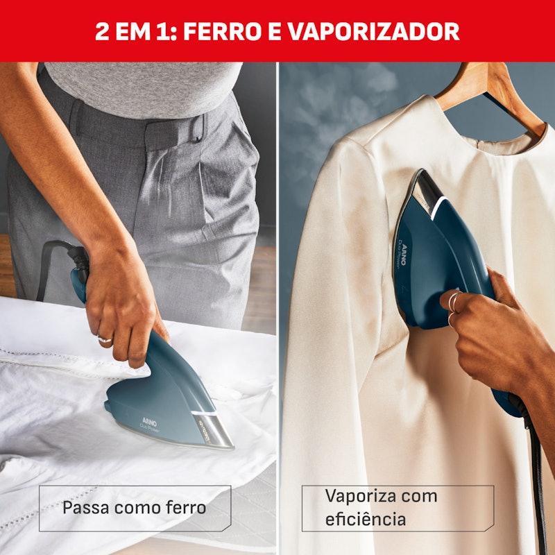 2 em 1: Ferro e Vaporizador Duo Power FVDP 5