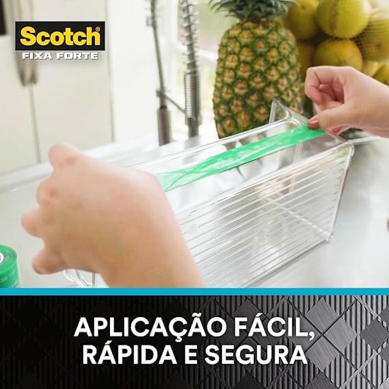 Fita Dupla Face Scotch® Fixa Forte Transparente 19 mm x 2 m 4