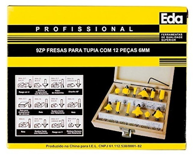 Fresas para Tupia 12 Peças 2