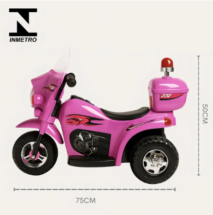 Mini Moto Elétrica Polícia Giroflex 6V  4