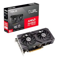 A ASUS Dual Radeon RX 7600 EVO OC Edition de 8 GB GDDR6