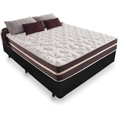 Cama Box Casal + Colchão De Molas Classic Superlastic