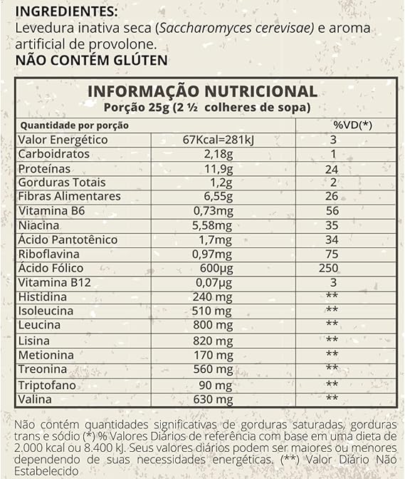 Levedura Nutritional Provolone Free 4