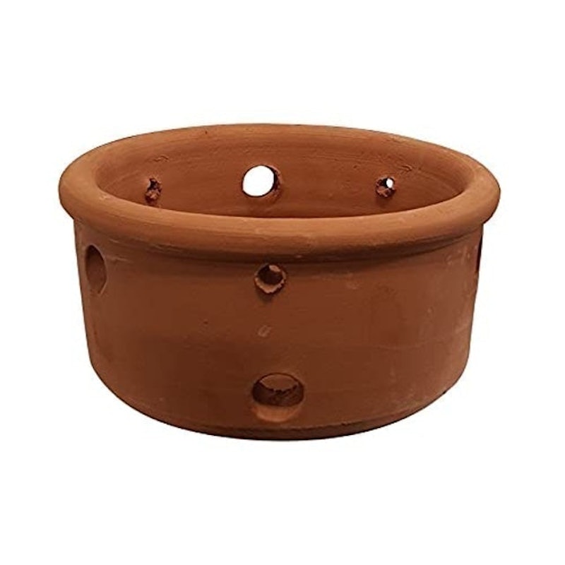 Vaso para Orquídeas de Cerâmica Furado 18 cm 1