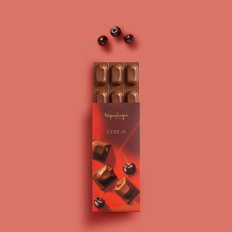 Tablete ao Leite C/ Recheio Cherry 90 G 2