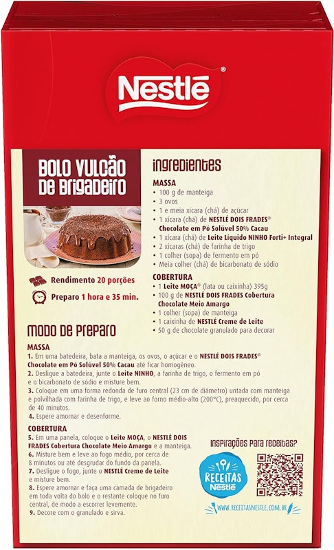 Chocolate em Pó Solúvel 50% Cacau Dois Frades 3