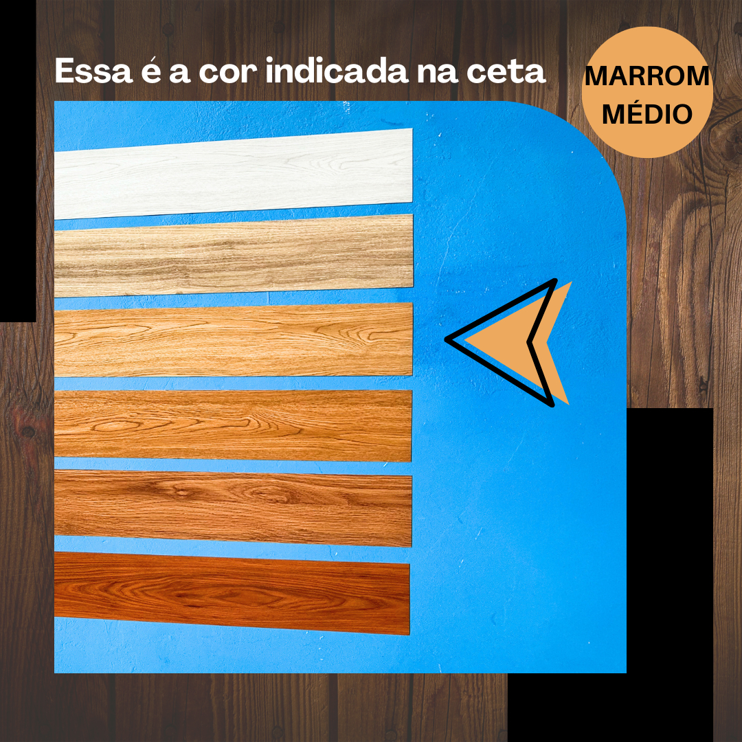 Piso Vinílico Autocolante Régua 15,24 cm 1667 m² Madeira 5