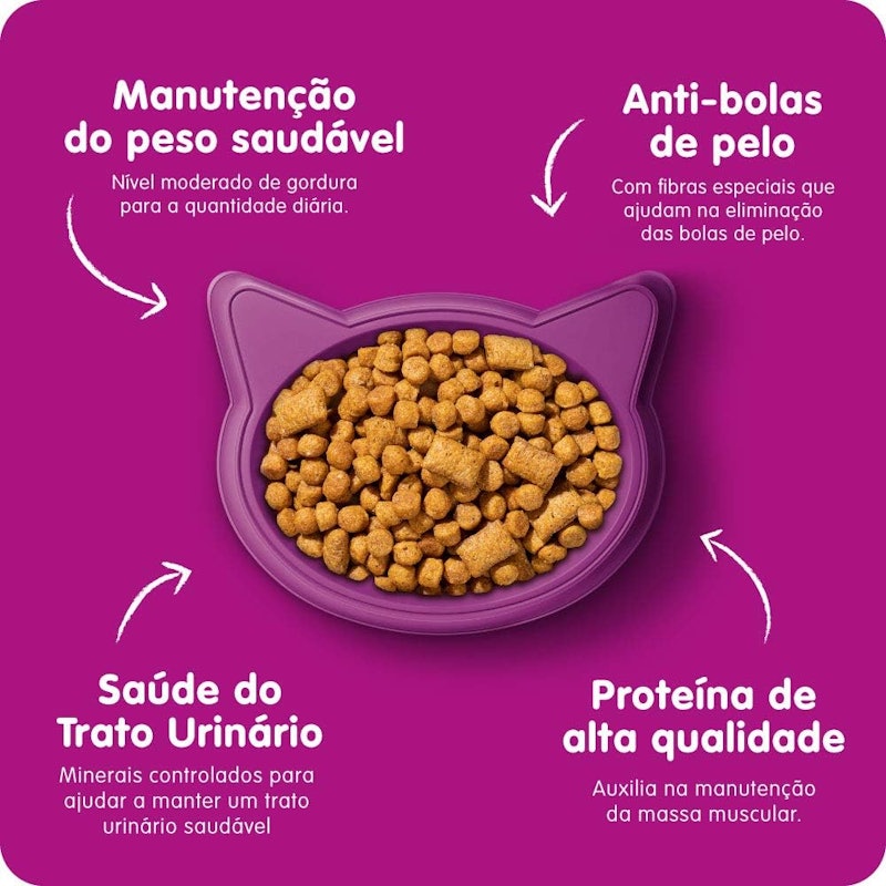 Ração Seca para Gatos Adultos Castrados Carne 5