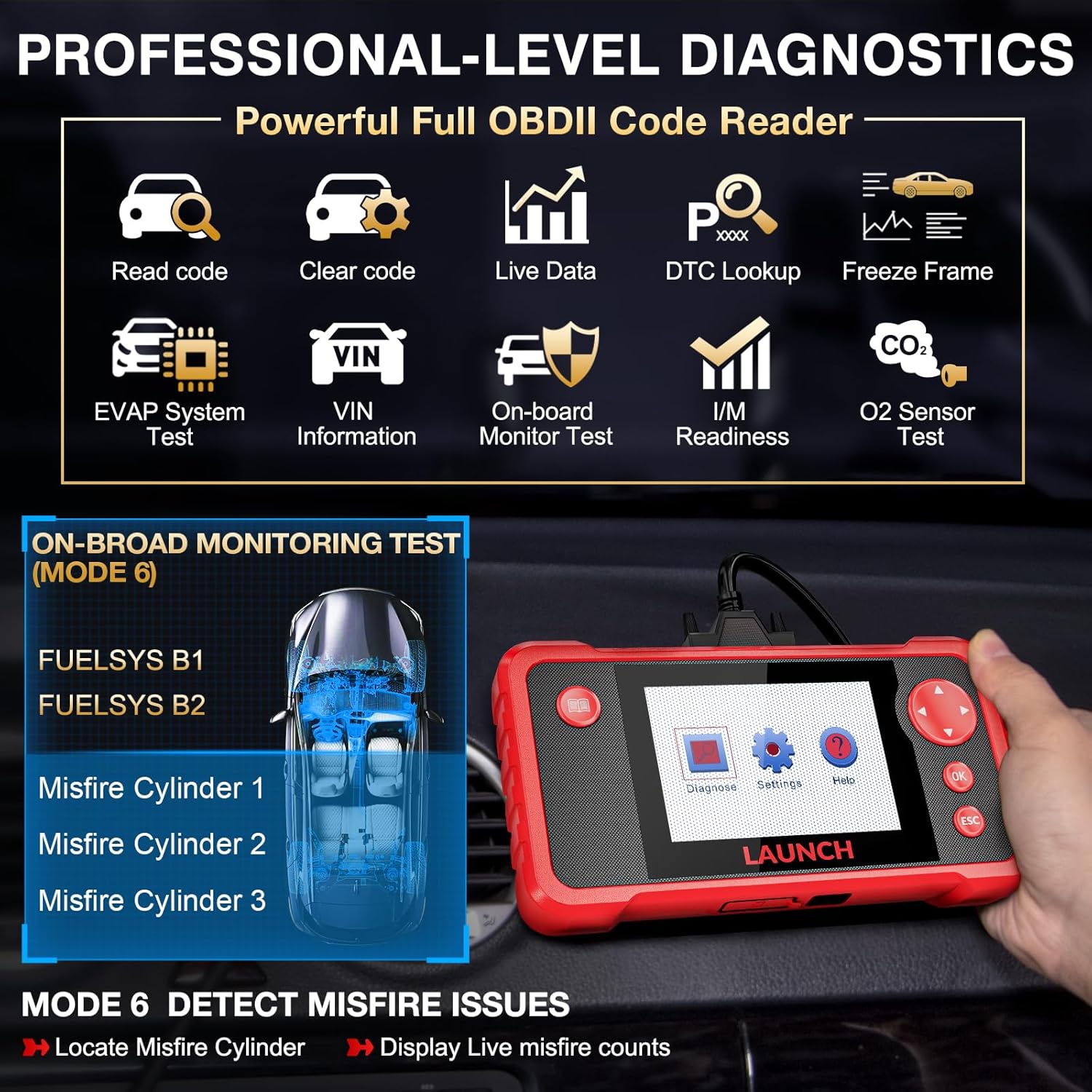 Scanner Elite OBD2 Launch 5