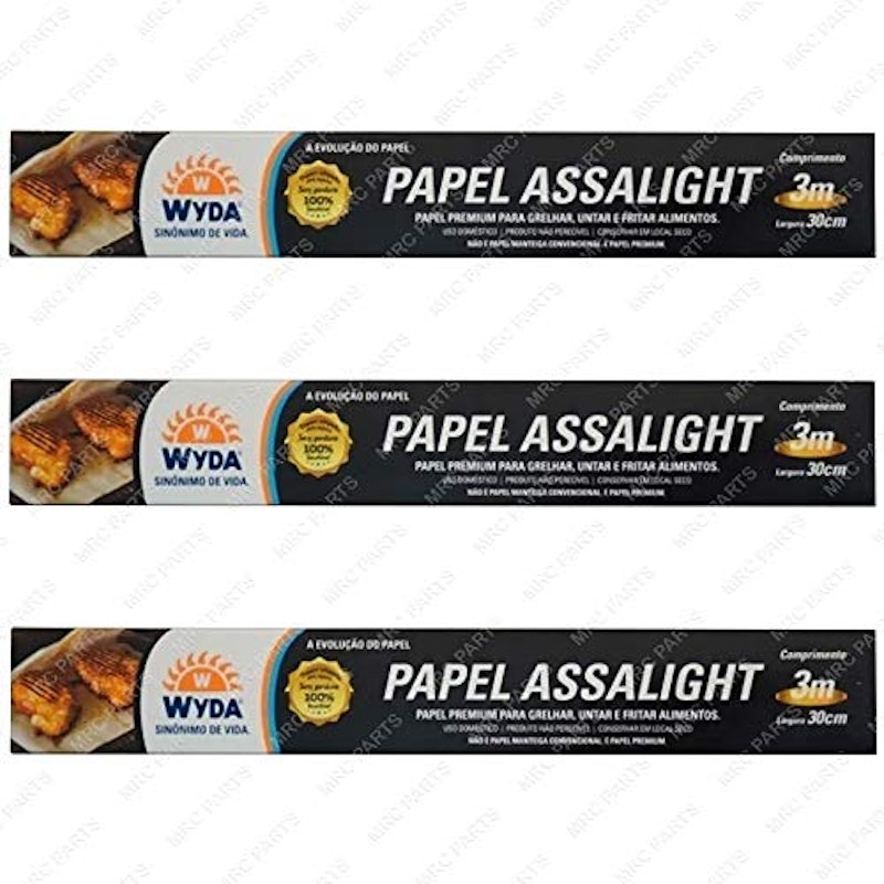 Kit 3 Rolos Papel Manteiga Assalight 1