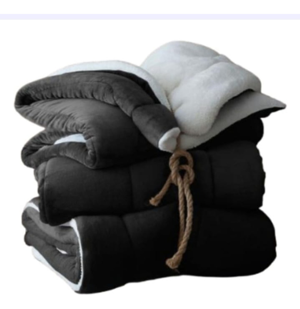 Coberdrom Sherpa e Flannel Casal 1