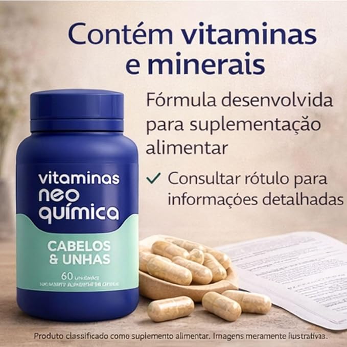 Vitamina Neo Química Cabelos e Unhas 5