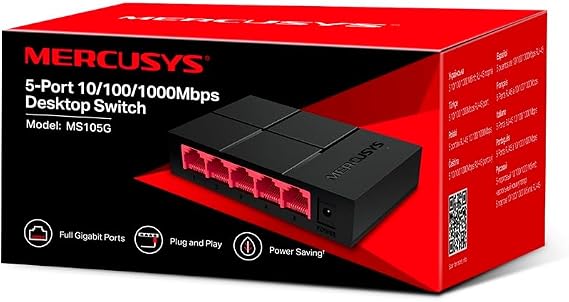 Switch Gigabit de Mesa com 5 Portas  4