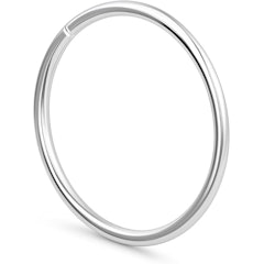 Piercing Argola Fina Nariz Prata 925 8 mm Nostril